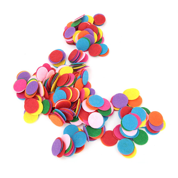 Rund filtdyna Stänk Fest Bröllopsbord Dekoration DIY-tillbehör (4cm 200st)