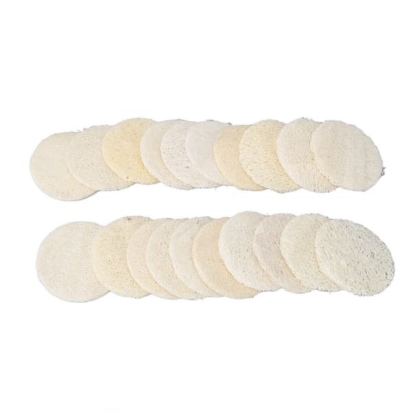 20 stk. eksfolierende loofah ansigtsskrubber skånsom krops- og ansigtsrensende makeupfjernerbørste