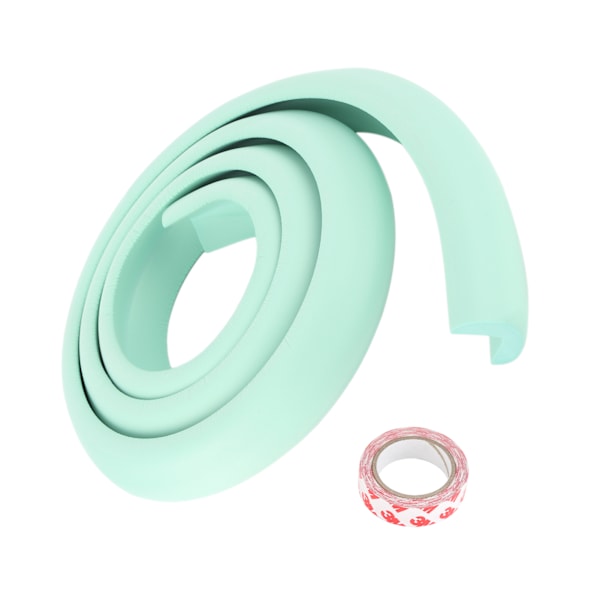 Baby Proofing Kantlistskydd L-Typ Hög Elastisk Möbelkant Kantskydd för Hemmasäkerhet (Ljusgrön)