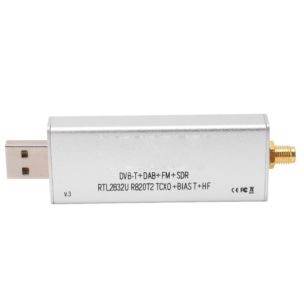 Radiomodtager RTL SDR R820T2 RTL2832U 1PPM TCXO SMA 500KHz‑1766MHz til Signalmodtagelse