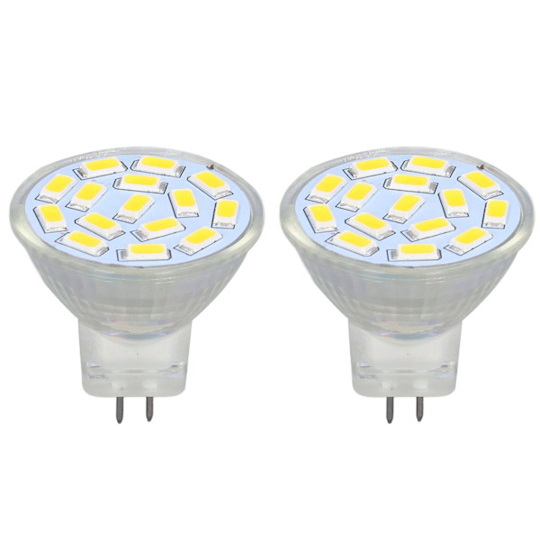 2st glödlampa LED MR11 12V 3W keramisk bas Ultraviolett fri synskyddslampa för sovrum Vardagsrum Varmt ljus 3000K