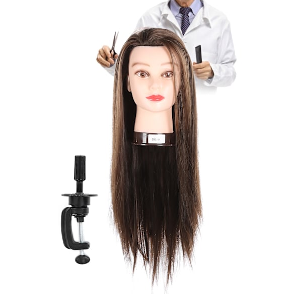 Professionell Mannequin Head Frisör Träningshuvud för hårstyling Flätning 65cm