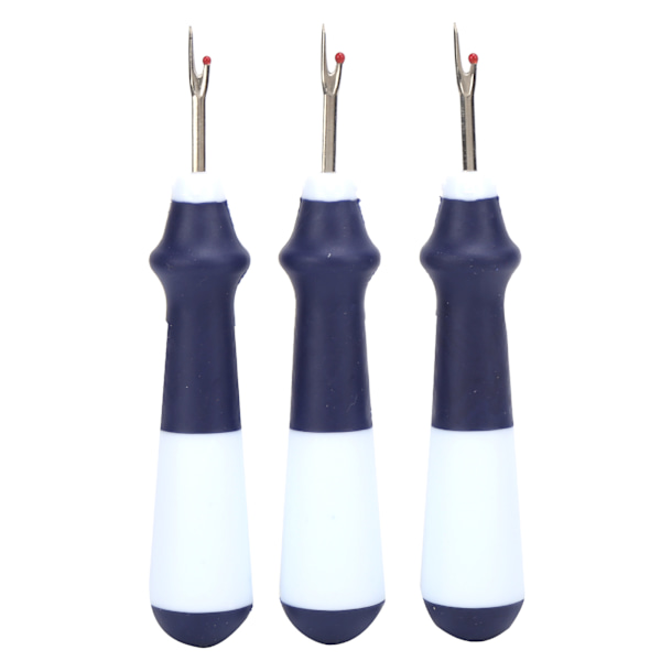 3 stk. sømripper i holdbart rustfrit stål med ergonomiske håndtag til fjernelse af tråd til syning, håndværk og broderi