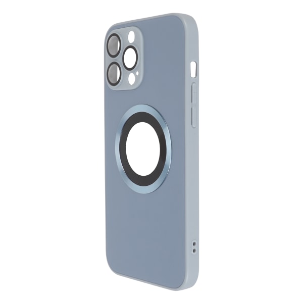 Dammtät repsäkert magnetiskt phone case Frostat glas cover för IPhone14 Pro Max Blå
