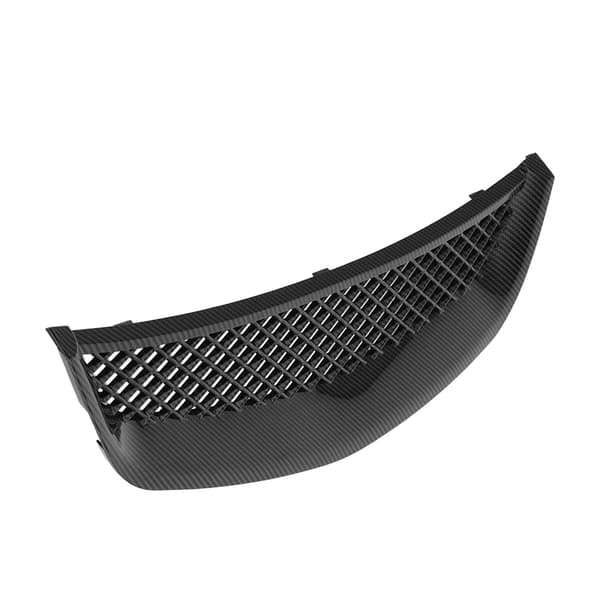 Frontkofanger Mesh Grill Kulfiber Stil Grill Passer til Honda Civic 2/4 Døre 2001-2003
