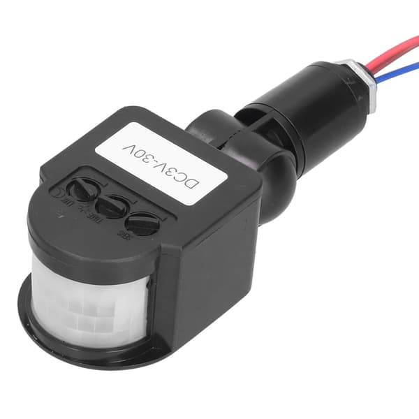 PIR Människorörelsesensor Solprojektorlampor Automatisk Infraröd Induktiv Strömbrytare DC3V‑30V
