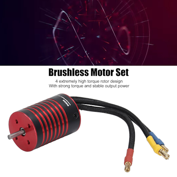 Harjaton M2838 -moottorisarja 35A ESC -ohjelmointikortti Elektroninen nopeudensäädin Combo -sarja 1/14 1/16 RC -autoon 3200KV