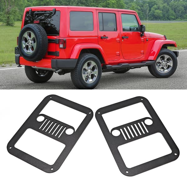 2 stk. blinklysdekselbeskyttelse passer til Jeep Wrangler & Unlimited 2-dørs og 4-dørs 07-17