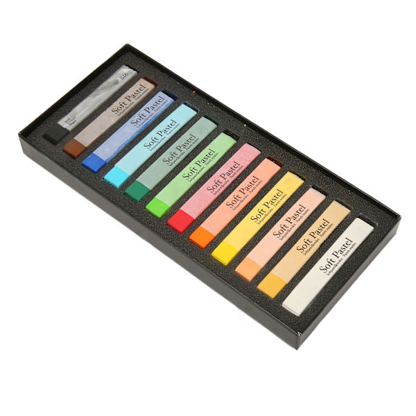 Bløde pasteller kridt 12 farver langvarig kunstner kridt pastel pinde til kontor skole kunst tegning maling forsyninger