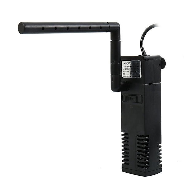Akvarium Internfilter, 4W 300L/H Akvarium Internfilter 60L Akvariepumpfilter för Litet Akvarium, Sköldpaddsakvarium, 46*42*134mm