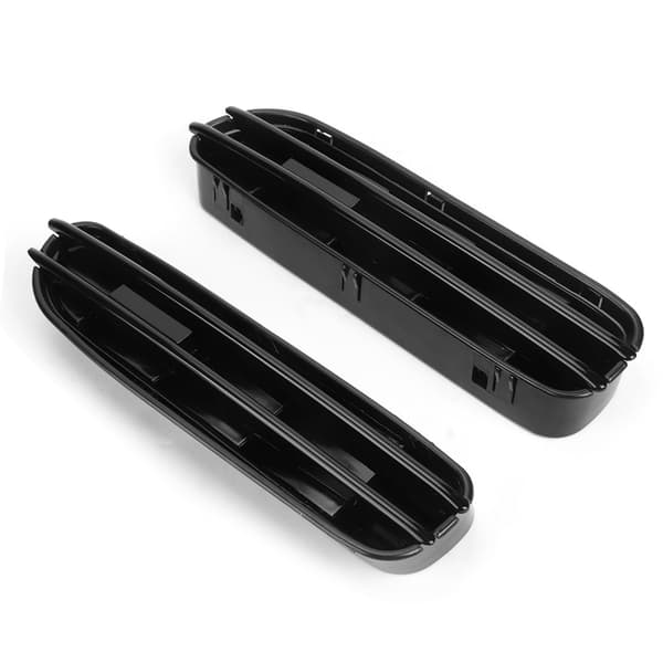 2 stk. Blanke Sorte Side Fendergitter Luftstrømsventiler Udskiftning Passer til E60 E61 M5 2006‑2010