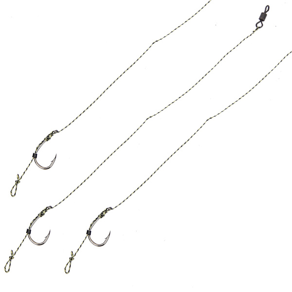 2-pack fiskeredskap handgjord fiskespö krok grupp ansluten professionell tillbehör (#2)
