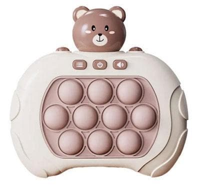 BRUN BJÖRN Pop It - Pop It Pro Valopeli Pikapainike Fidget-peli Ruskea 250