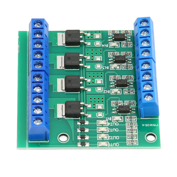 MOS-drivrutinmodul 4-vägsfälteffekt PLC-förstärkarkort 3‑20V PWM-ingång DC 3,7V‑27V-utgång