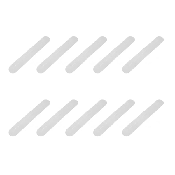 10 stk Heat Shield Guard Lang Strip Multiple Hul Spacer Shield Varmeisoleringsværktøj til hårforlængelsebinding