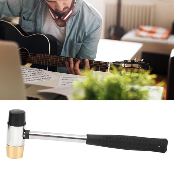 Svart gitarr plasthammare mässing och gummihuvud ukulele musikinstrument tillbehör