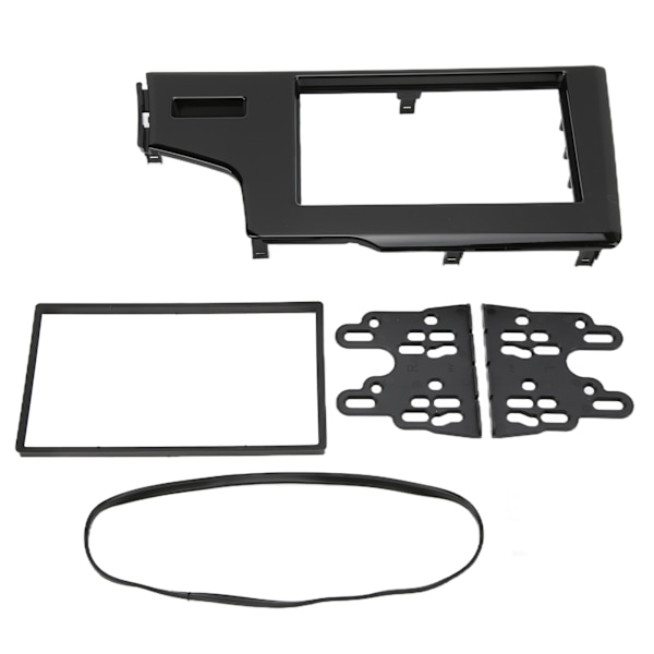 2DIN bilradio fascia central kontrol audio navigation panel udskiftning til Fit Jazz LHD UV sort 2013‑2015