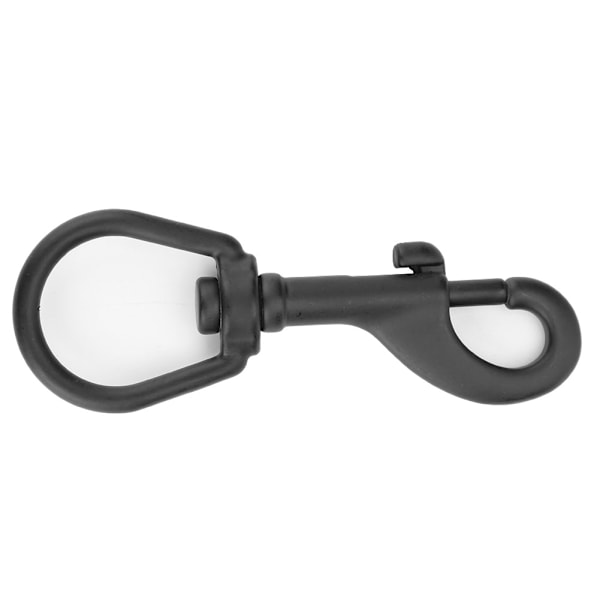 316 rostfritt stål enkelhuvud krok Swivel Eye Snap Scuba Diving Accessory (100MM, svart)