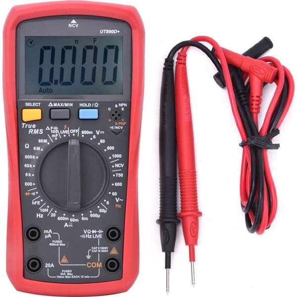 UNI-T UT890D 6000-siffrig RMS sann multifunktions digital multimeter (handhållen)