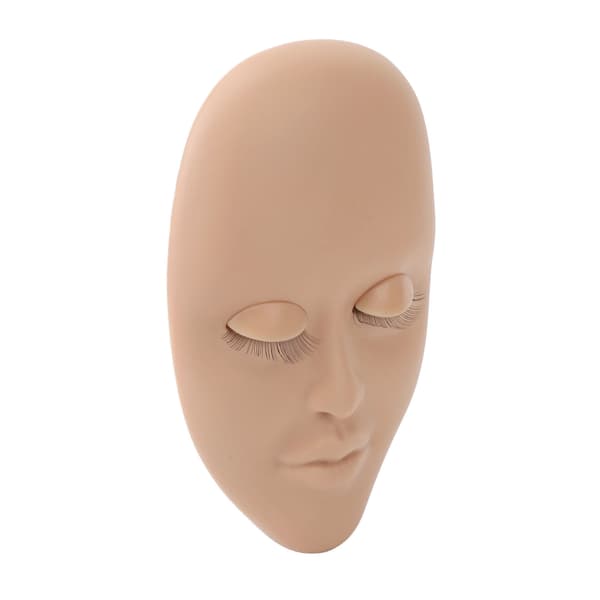 Vipper Mannequin Hode Øyenvippe Forlengelse Praksis Mannequin Sminke Mannequin Hode for Nybegynner Lysebrun
