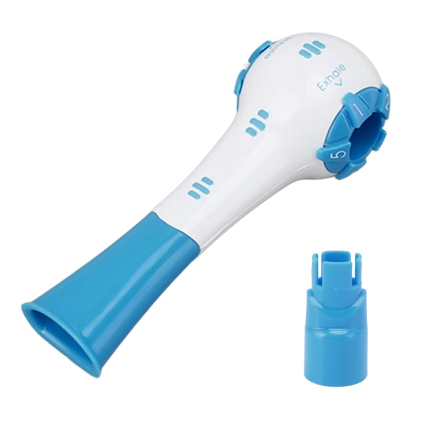 Åndedrætslunge-genopretningsøvelse Håndholdt udåndingsmuskeltræner til åndedrætsterapi Blå Blue