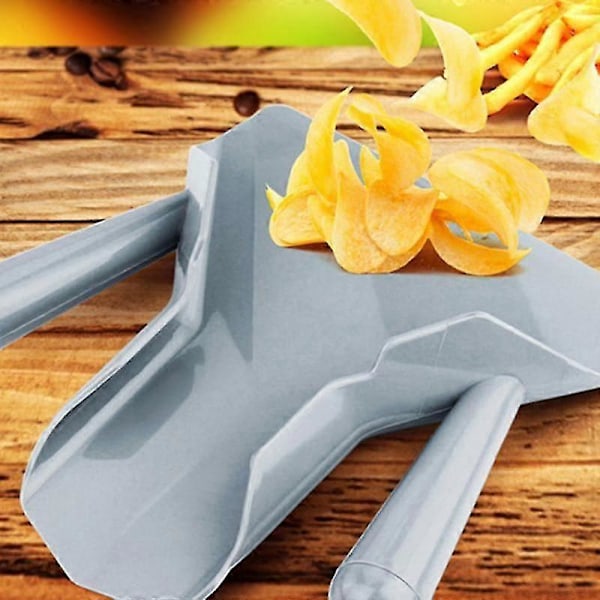 Multifunktionel Chips Scoop Hygiejnisk Plastik Gratfri Praktisk Pommes Frites Skovl til Hjemmet B