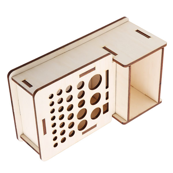 Multi DIY Craft Tool Lagring Trähållare Basswood Läder Verktygsställ