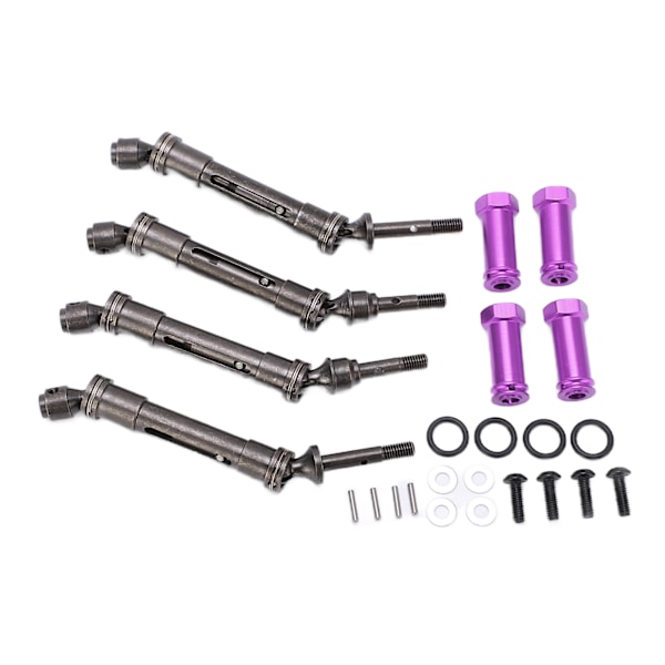 CVD Drive Shaft Coupler Set RC Car Cardan Front Rear Shaft Combiner Kit for Traxxas Slash 727 Short TruckPurple