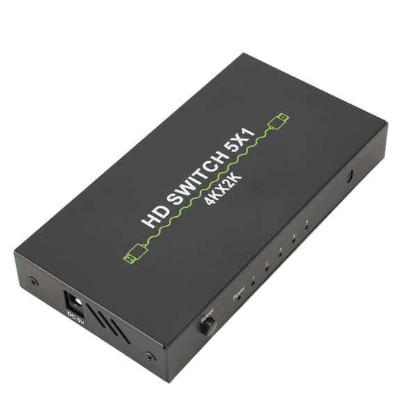 5 inn 1 ut lydsvitsj 4k 30Hz HD-svitsj for datamaskin bærbar PC dekoder smartbokser 100-240V US-plugg