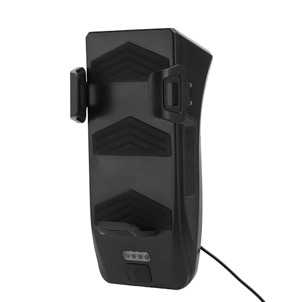 Multifunktionell USB-laddningsbar cykellampa strålkastare hornljus laddningshållare 4 i 1