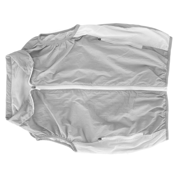 Kylväst polyesterfiber nylon 3 fläkthastighetsläge Andningsbar ärmlös kyljacka för utomhusresor sommar XL