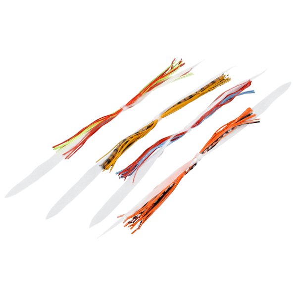 4 poser fiskeagn silicone nederdele lokkemad farverige silicone tråde agn tilbehør