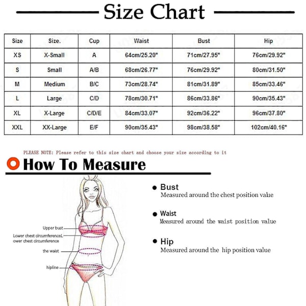 Plus Size Bikini Badetøj med Rynket Mavekontrol til Kvinder