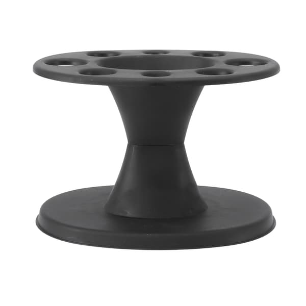 Professionel Salon Kamme Opbevaringsstativ Multi Slots Rundformede Clips Saks Holder Rack Sort
