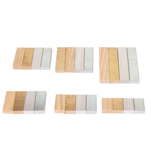 24st Scientific Density Cubes Set Koppar Aluminium Järn Trä Finpolering Densitet Block Set för Laboratory School