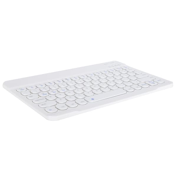 Trådløst Bluetooth-tastatur ultratynt retro punk for Windows OS X/Android IOS (hvit)