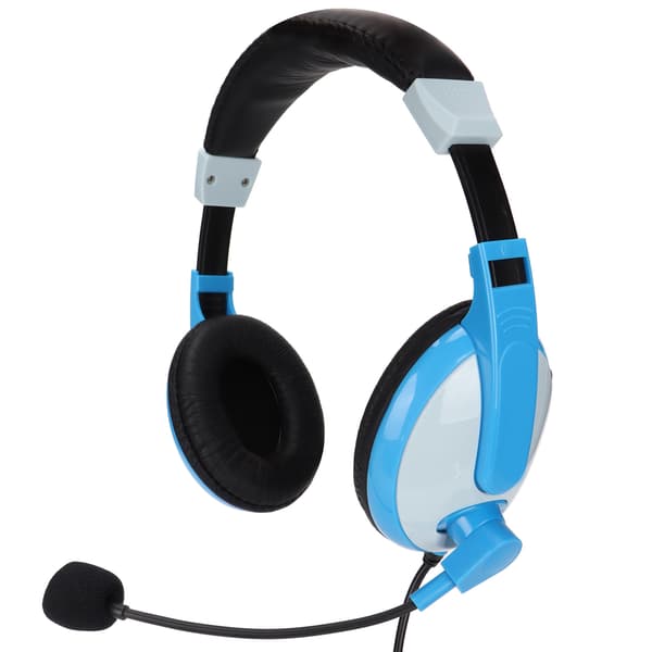 Somic Electronics Hovedtelefoner Multifunktionelle Stik Stemme Gaming Headsets med Mikrofon til Computere Mobiltelefon Grå Blå