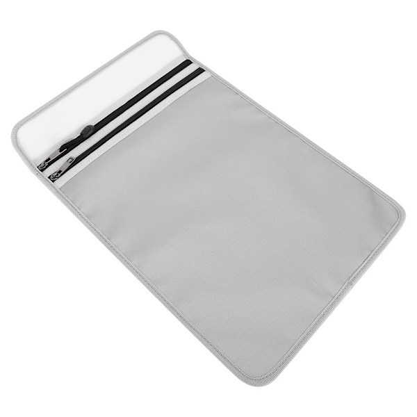 38 x 28 cm hopfällbar blixtlås vattentät brandskyddad väska fil dokument förvaringsorganisatör