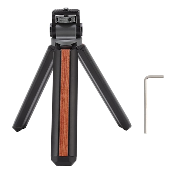 Mini kamerastativ i aluminiumlegering, bærbar bordstativ med kulehode for Vlog-reise-selfie