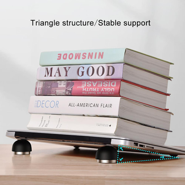 Bærbar computer stand Svampeformet bærbar computerholder Foldbar Mini Notebook Stand