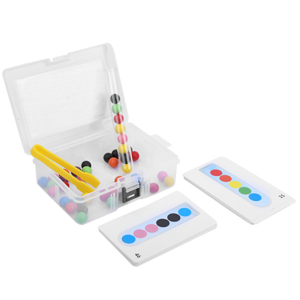 Test Tube Toy Träklämma Pärlor Bollar Fin Motorik Färdigheter Leksaker Pedagogiska Barn Present Test Tube Toy