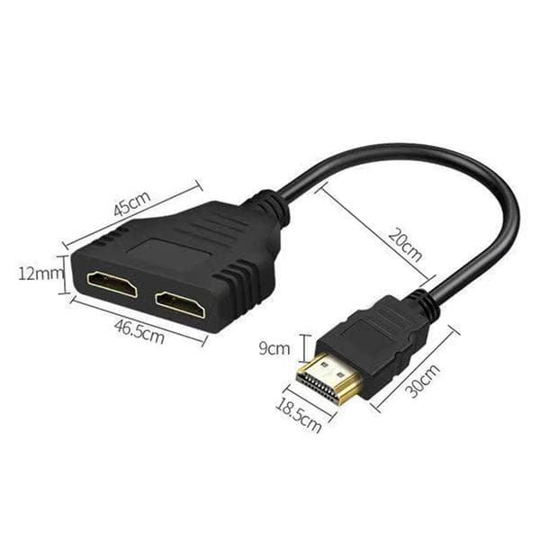 1 ind 2 ud HDTV-kabel 1080P Splitter 1 han til HDTV 2-vejs hunadapter