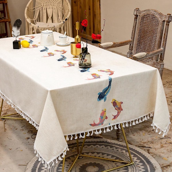 Rektangulär Duks för Matrum Köksdekoration, 140cm x 240cm, Elegant Söt för Köksbord Dekoration