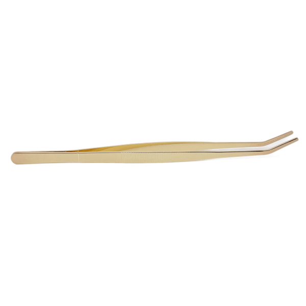 Bar Bent Tip Tweezers Rustfritt Stål Tykk Kjøkken Culinary Tweezer Tenger for Sukkerbiter Iskuber Sitronskiver