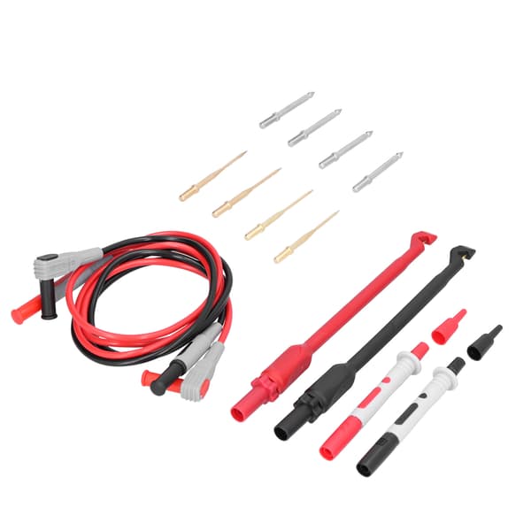 P1033B Bananplugg Testprobe Ledningssett Utskiftbar Nål Testkrok for Multimeter