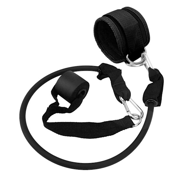 Ankelremssæt Dobbelt Metal D-Ring Fitness Ankelrem til Ben, Balder og Core Øvelse Sort Sæt