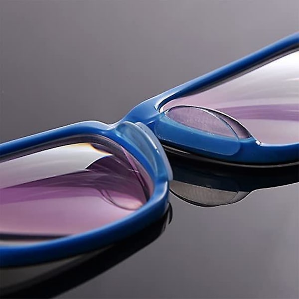 Halkskyddande silikonnäskuddar för glasögon - 10 par (transparent, 1 mm)