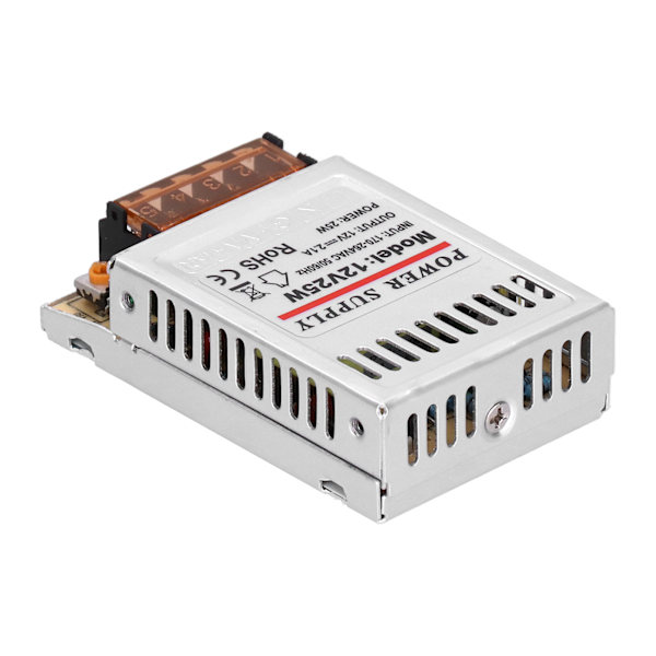 DC12V 25W 2.1A strømforsyningstransformator for lysboks LED-stripe sikkerhetskamerasystem