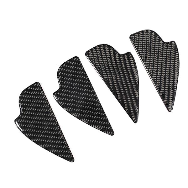 4 st kolfiber inredning dörrskål dekor lock passar för MAZDA CX-5 2013-2018 vänsterstyrd