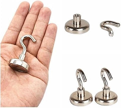 Neodymium Magnetiska Krokar - 12-pack, 5,5 kg Draghållfasthet
